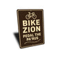 Bike Zion Pedal The Pa'rus Trail Sign