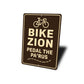 Bike Zion Pedal The Pa'rus Trail Sign