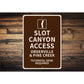 Slot Canyon Access Orderville And Pine Creek Technical Gear Required Sign