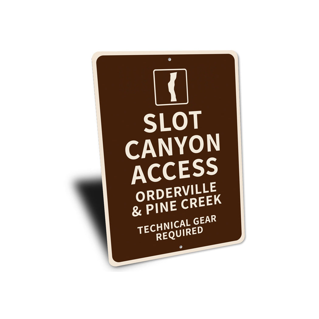 Slot Canyon Access Orderville And Pine Creek Technical Gear Required Sign