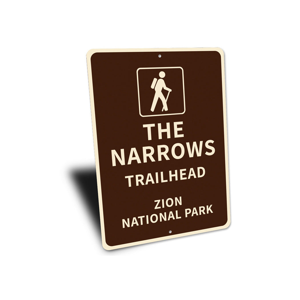 The Narrows Trailhead Zion National Park Sign