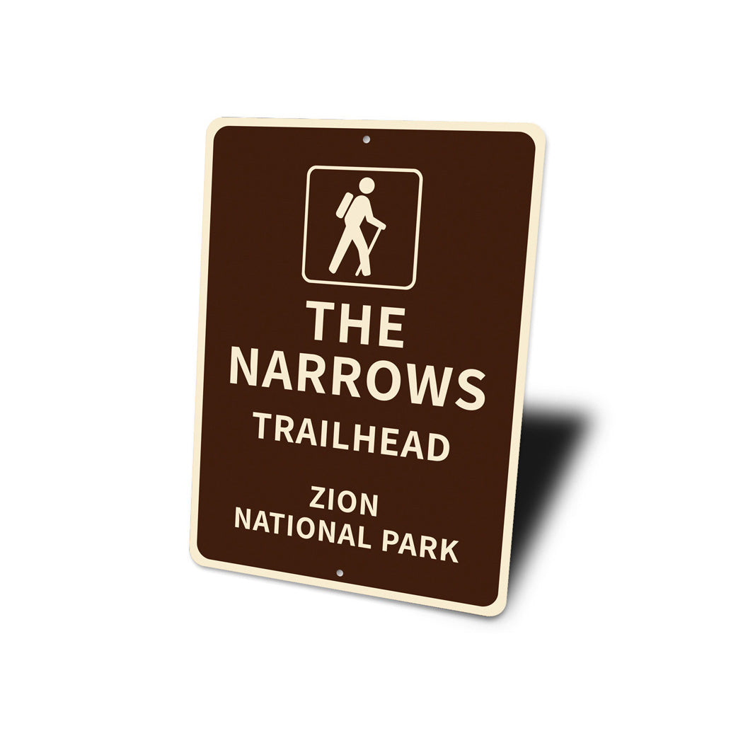 The Narrows Trailhead Zion National Park Sign