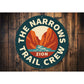 The Narrows Trail Crew Zion Round Sign