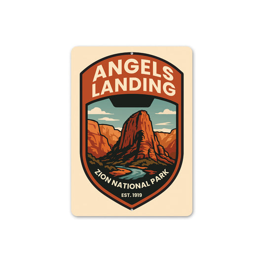 Angels Landing Club Zion National Park Est 1919 Sign