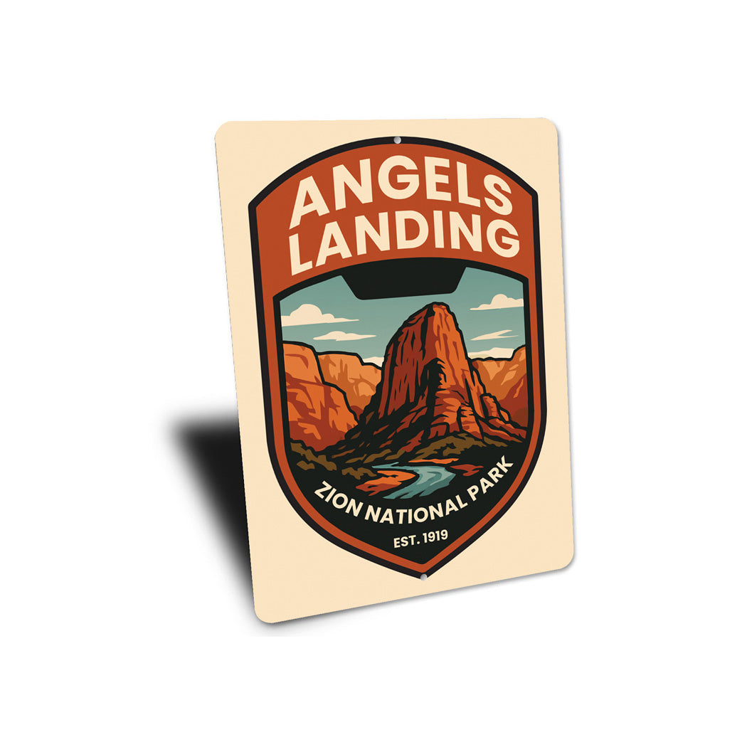 Angels Landing Club Zion National Park Est 1919 Sign