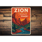 Zion Carved By Time Designed For Wonder Sign