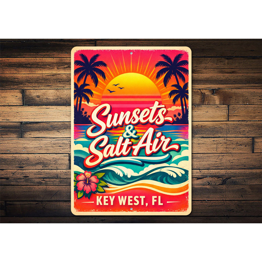 Sunsets And Salt Air Key West Florida Sign