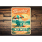 Beachin' In Key West Florida Beach Chair Sign