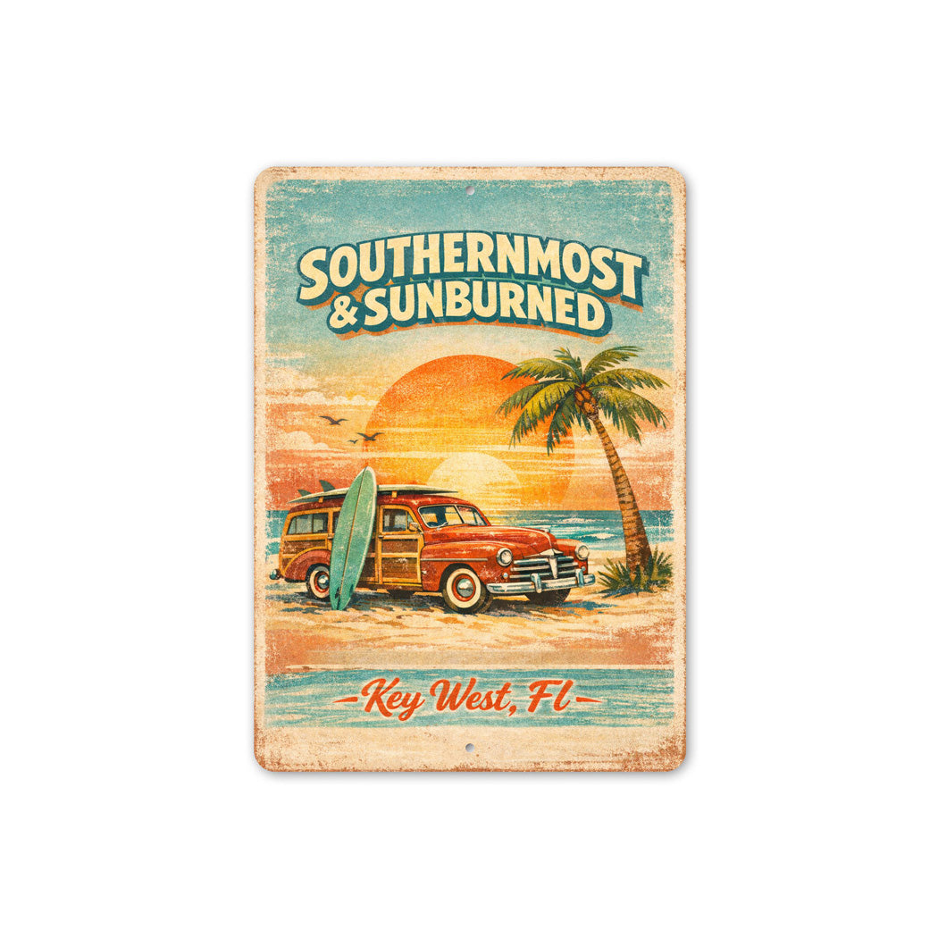 Southernmost And Sunburned Key West Florida Sign