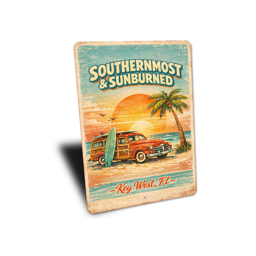 Southernmost And Sunburned Key West Florida Sign