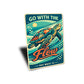 Go With The Flow Sea Turtle Key West Florida Sign