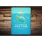 Saltwater State Of Mind Sea Turtle Key West Florida Sign