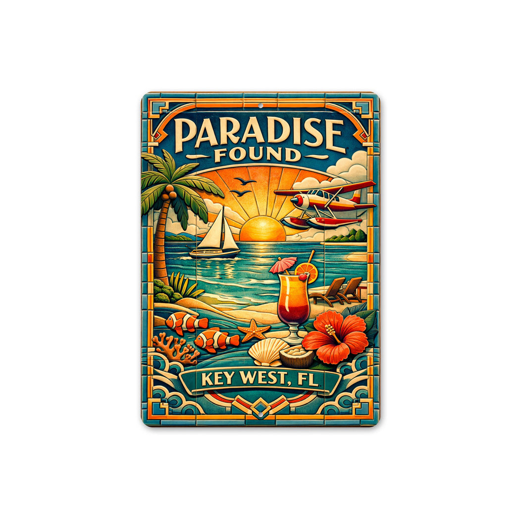 Paradise Found Key West Florida Sign