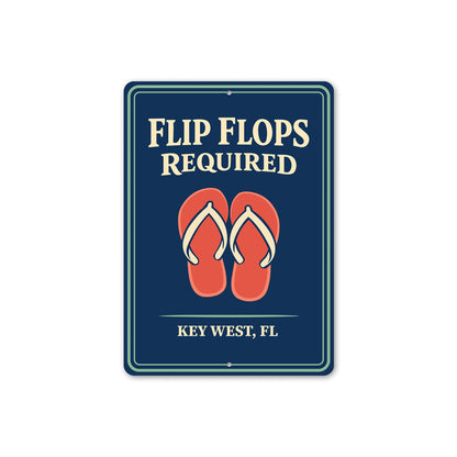 Flip Flops Required Key West Florida Sign