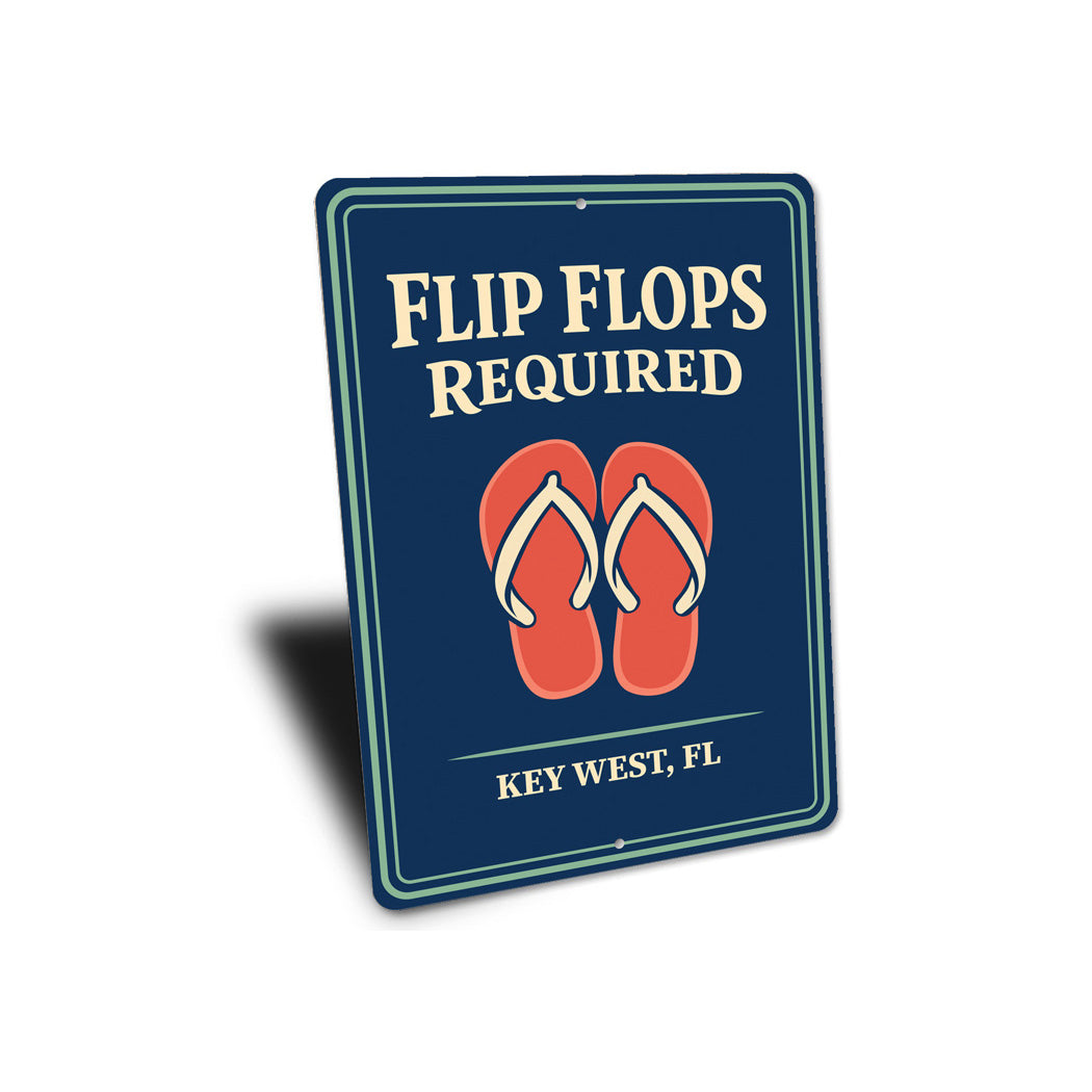Flip Flops Required Key West Florida Sign