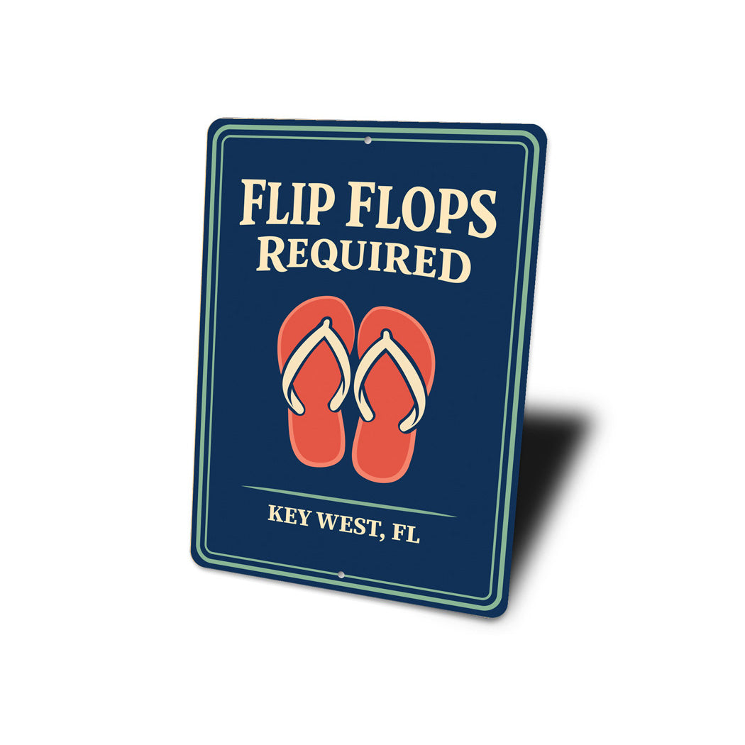 Flip Flops Required Key West Florida Sign