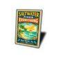 Saltwater Fixes Everything Key West Florida Sign
