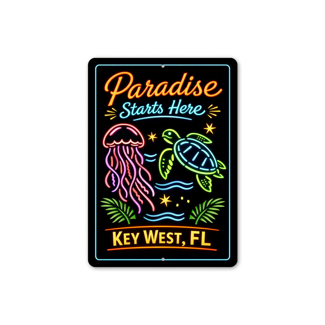 Paradise Starts Here Key West Florida Sign