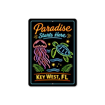 Paradise Starts Here Key West Florida Sign