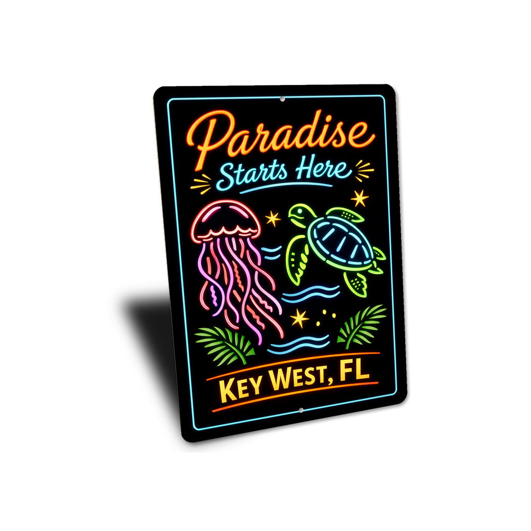 Paradise Starts Here Key West Florida Sign