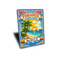 Paradise Starts Here Key West Florida Novelty Sign