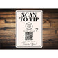 Scan To Tip QR Code Thank You Sign