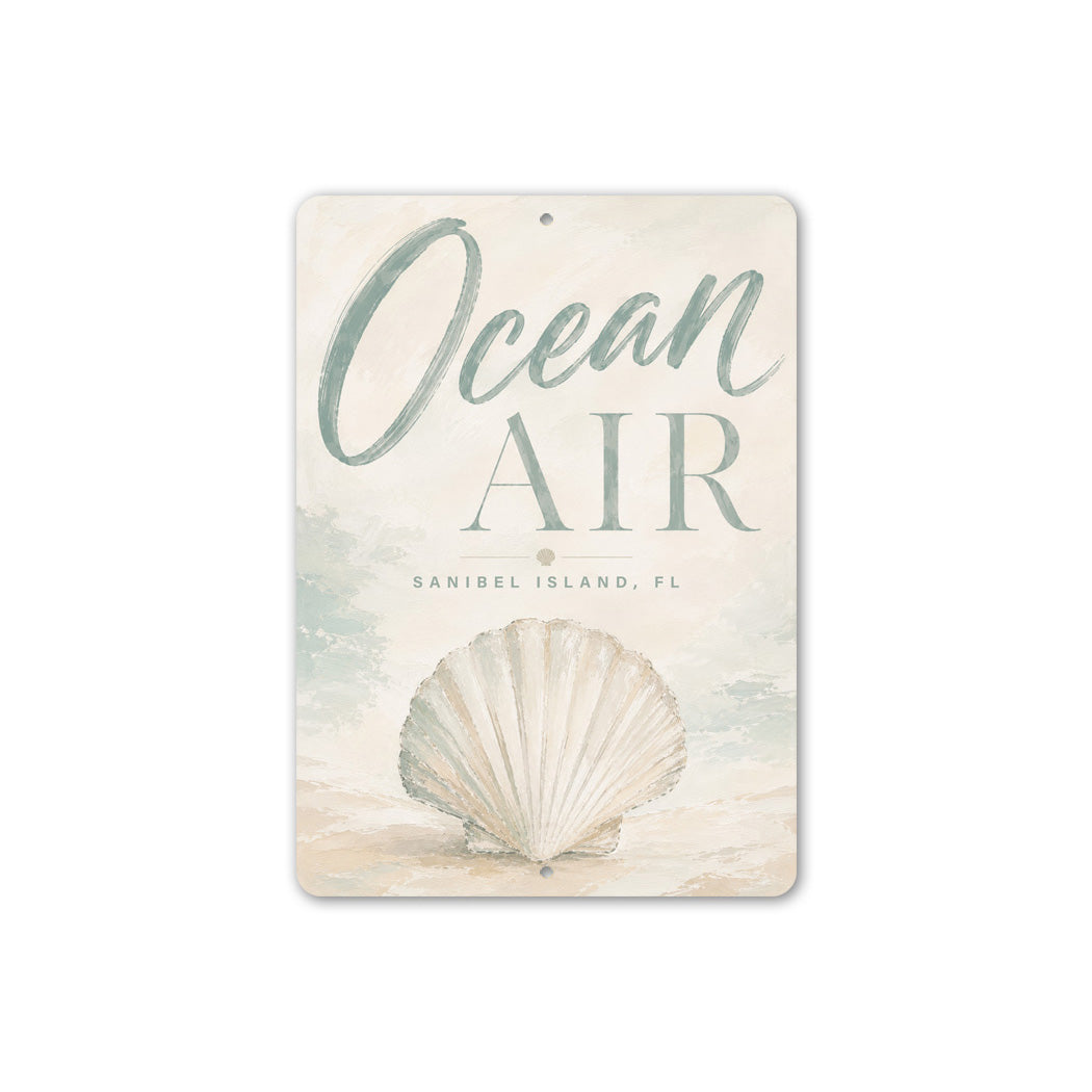Ocean Air Clam Sign