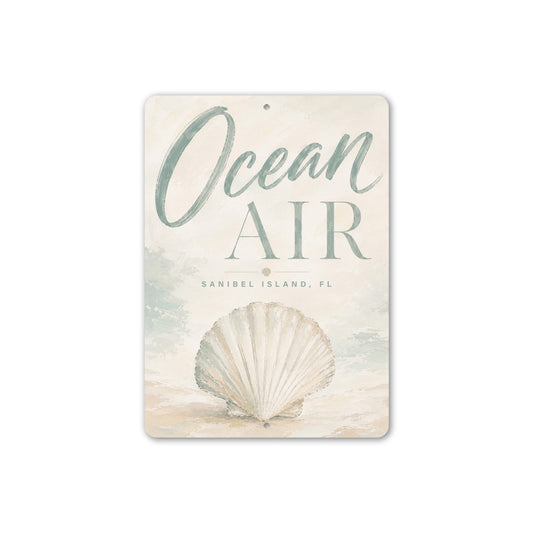 Ocean Air Clam Sign