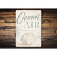 Ocean Air Clam Sign