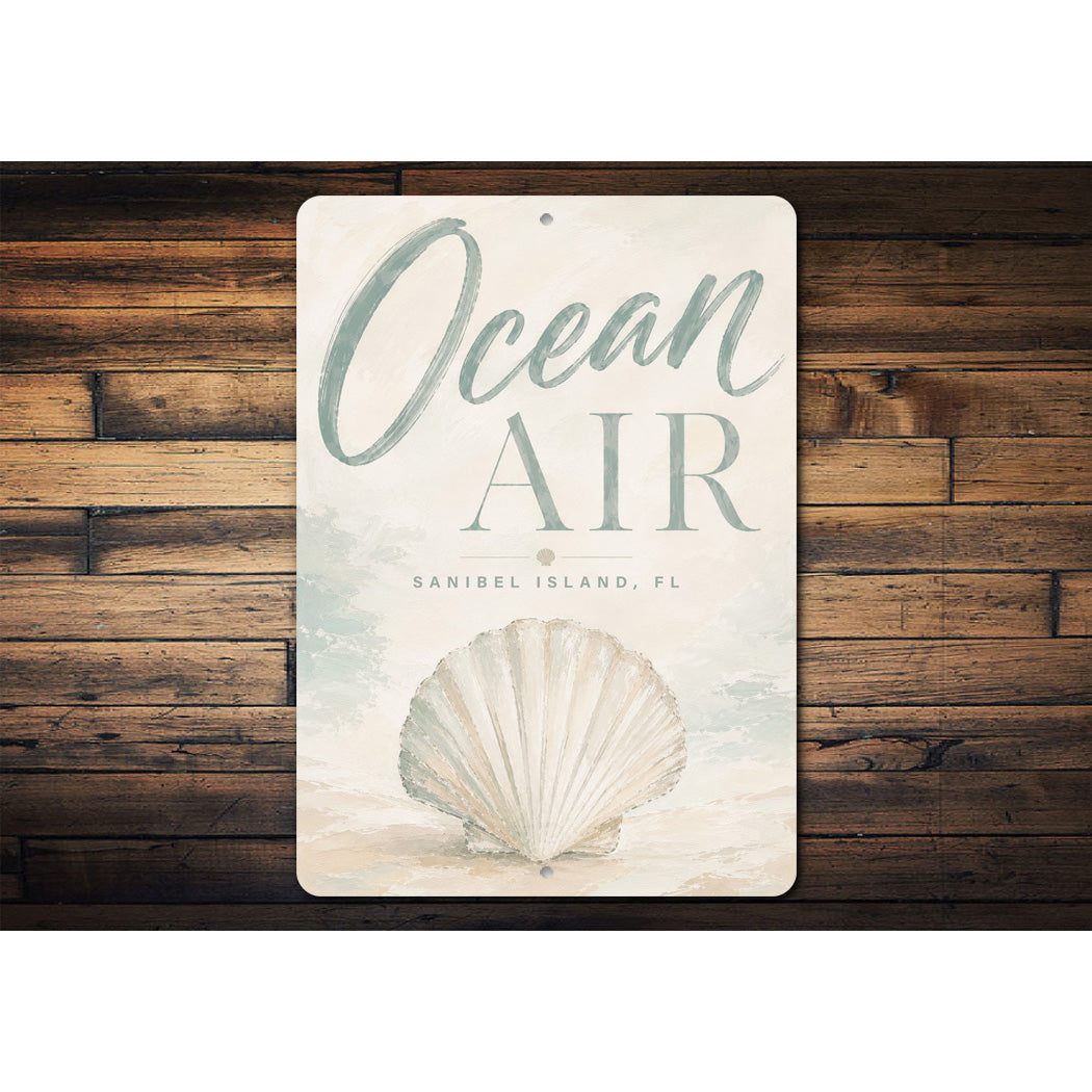 Ocean Air Clam Sign