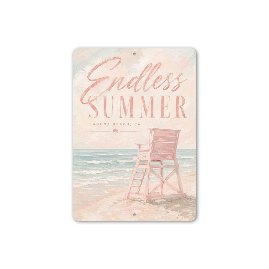 Endless Summer Lifeguard Chair Sign
