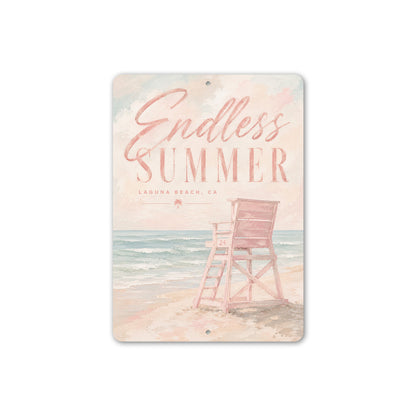 Endless Summer Lifeguard Chair Sign