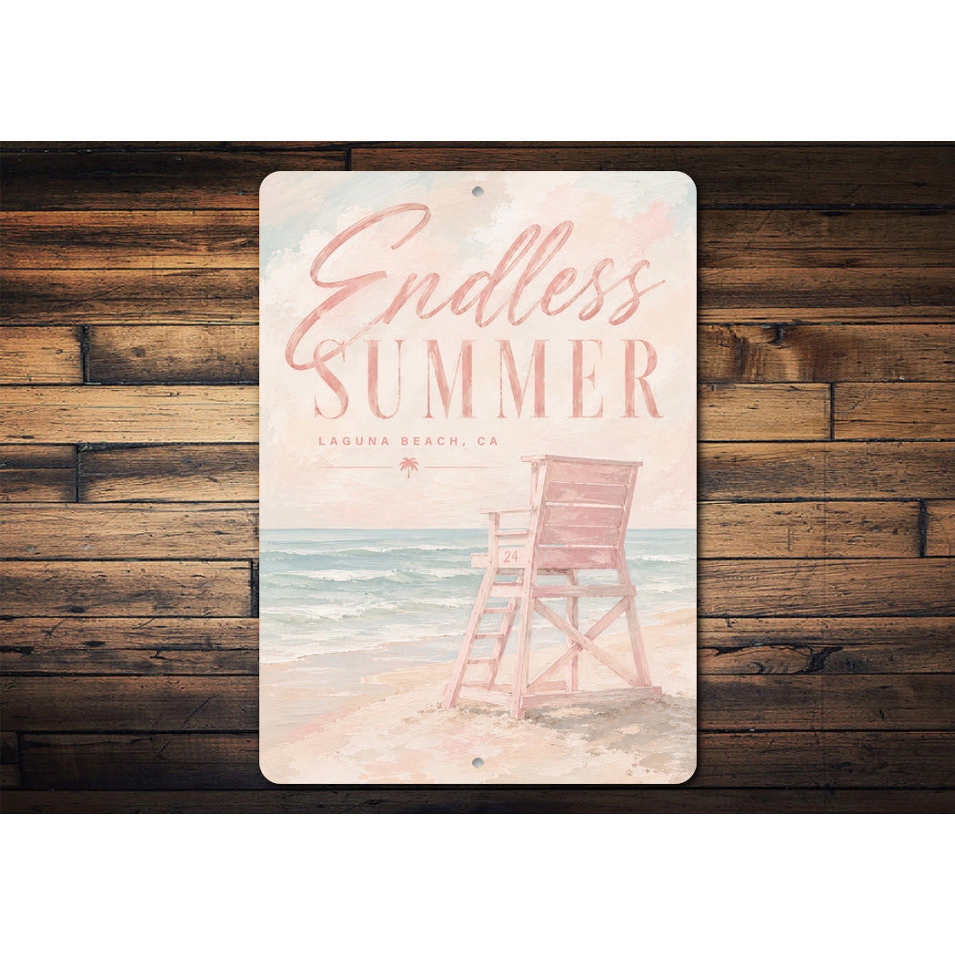 Endless Summer Lifeguard Chair Sign