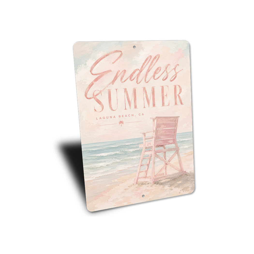 Endless Summer Lifeguard Chair Sign