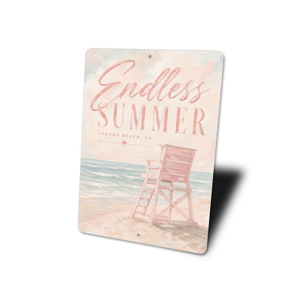 Endless Summer Lifeguard Chair Sign