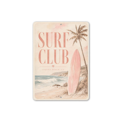 Surf Club Surfboard Sign