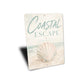 Coastal Escape Clam Sign