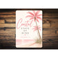 Coastal State Of Mind Palm Trees Sign