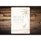 Beach House Social Club Coctails Sign