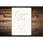 Ocean Air Clam Beach Sand Sign