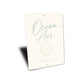 Ocean Air Clam Beach Sand Sign