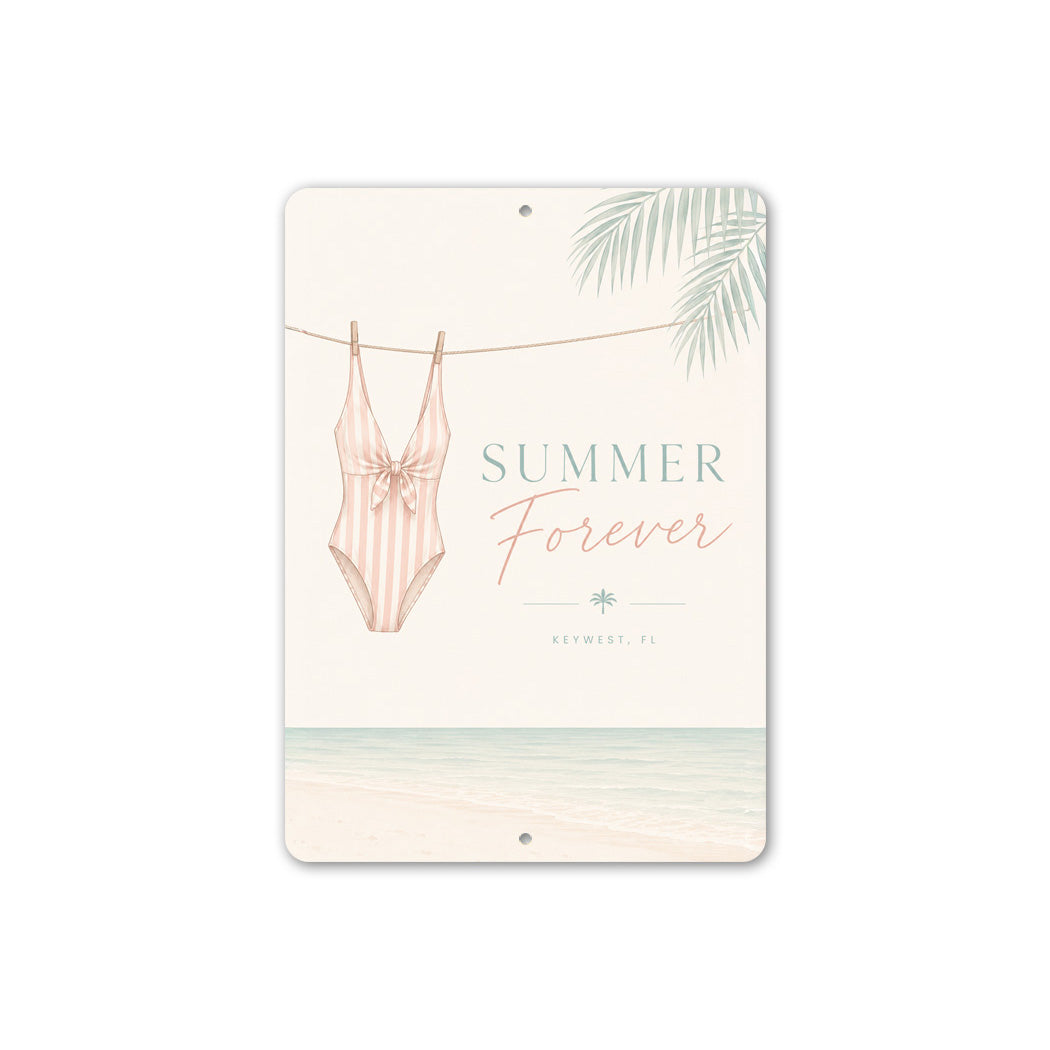 Ocean Summer Forever Swimwear Sign