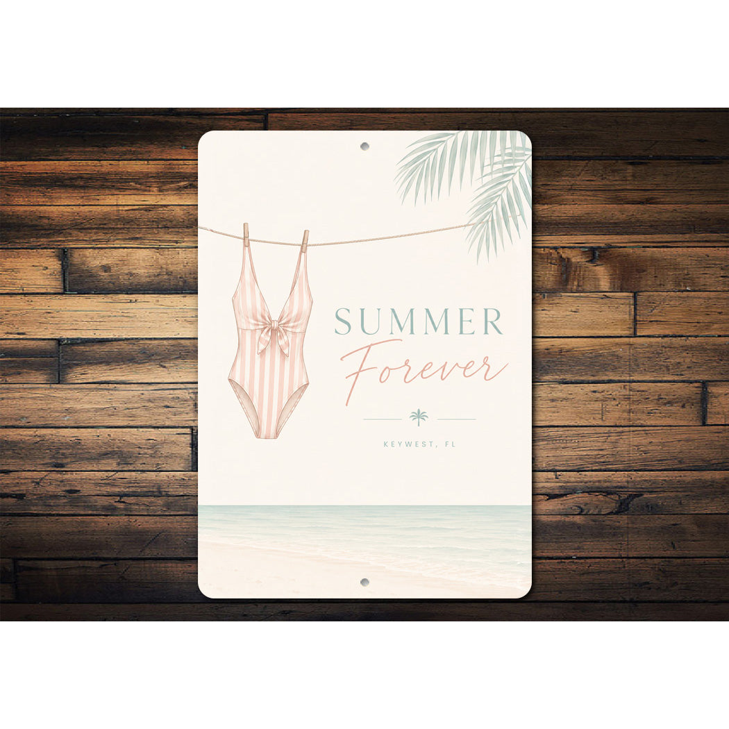 Ocean Summer Forever Swimwear Sign