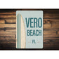 Surfboard Beach Sign