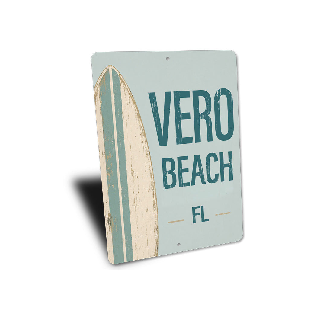 Surfboard Beach Sign