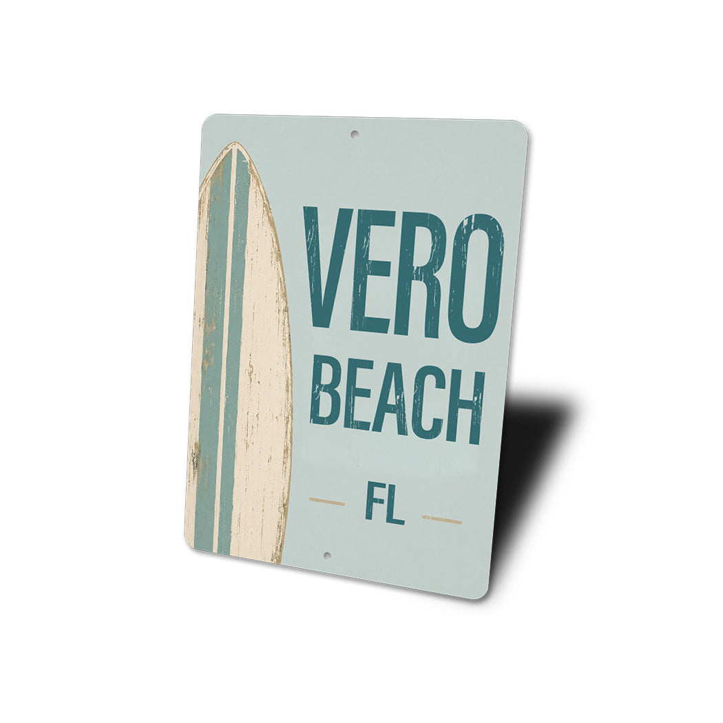 Surfboard Beach Sign