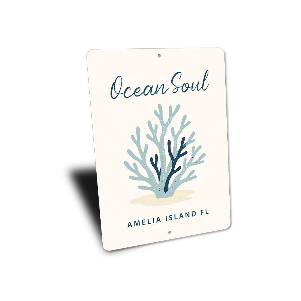 Ocean Soul Coral Sign