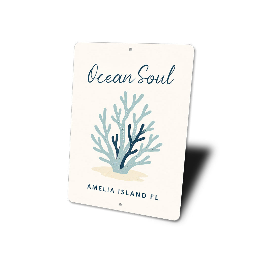 Ocean Soul Coral Sign