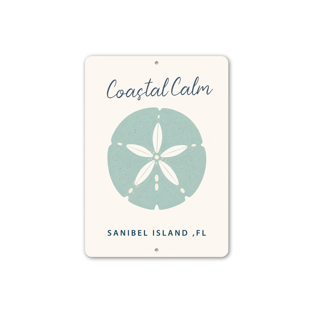Coastal Calm Sand Dollar Sign