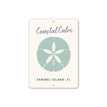 Coastal Calm Sand Dollar Sign